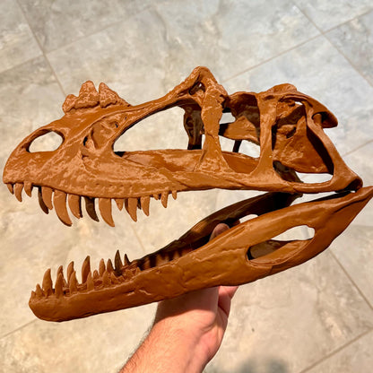 Ceratosaurus skull replica, 3D printed in PLA — view 6