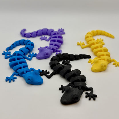 3D printed articulated flexi lizard cat toy — view 3