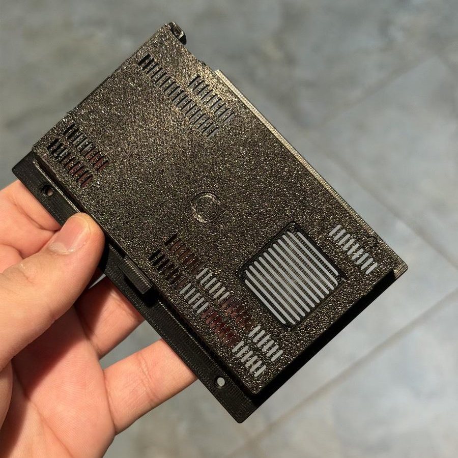 Photo of Retro TV Raspberry Pi Case Back, a custom print job for Calraquin
