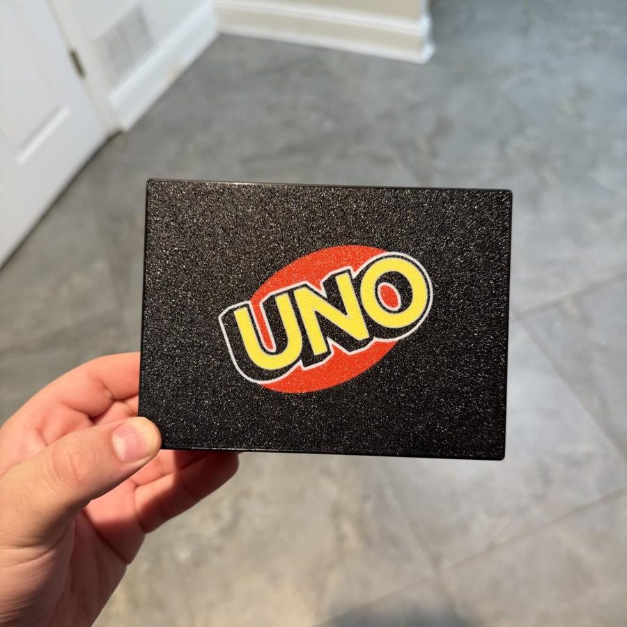 Photo of UNO Card Storage Box, a custom print job for Low_Office7464